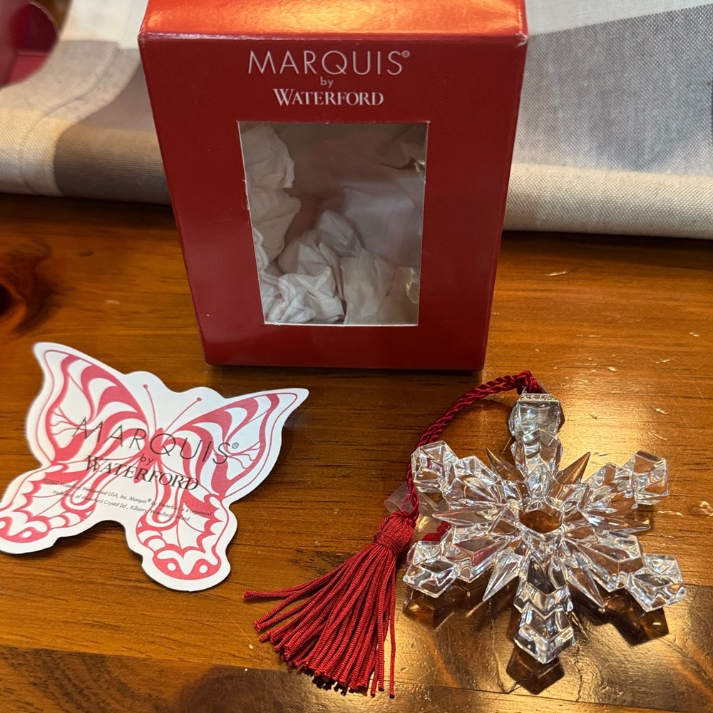 Marquis by Waterford Crystal Snowflake Ornament